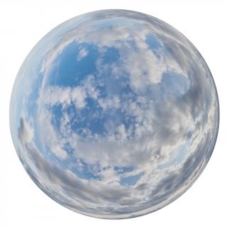 HDRi Skydome of Clouded Sky 12K
